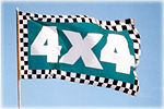 Checkered 4x4 Flag